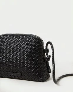 Loeffler Randall Marybeth Black Mini Woven Crossbody 7 Loeffler Randall Marybeth Black Mini Woven Crossbody -Loeffler Randall MARYBETH WL BLACK 3
