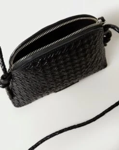 Loeffler Randall Marybeth Black Mini Woven Crossbody 8 Loeffler Randall Marybeth Black Mini Woven Crossbody -Loeffler Randall MARYBETH WL BLACK 4