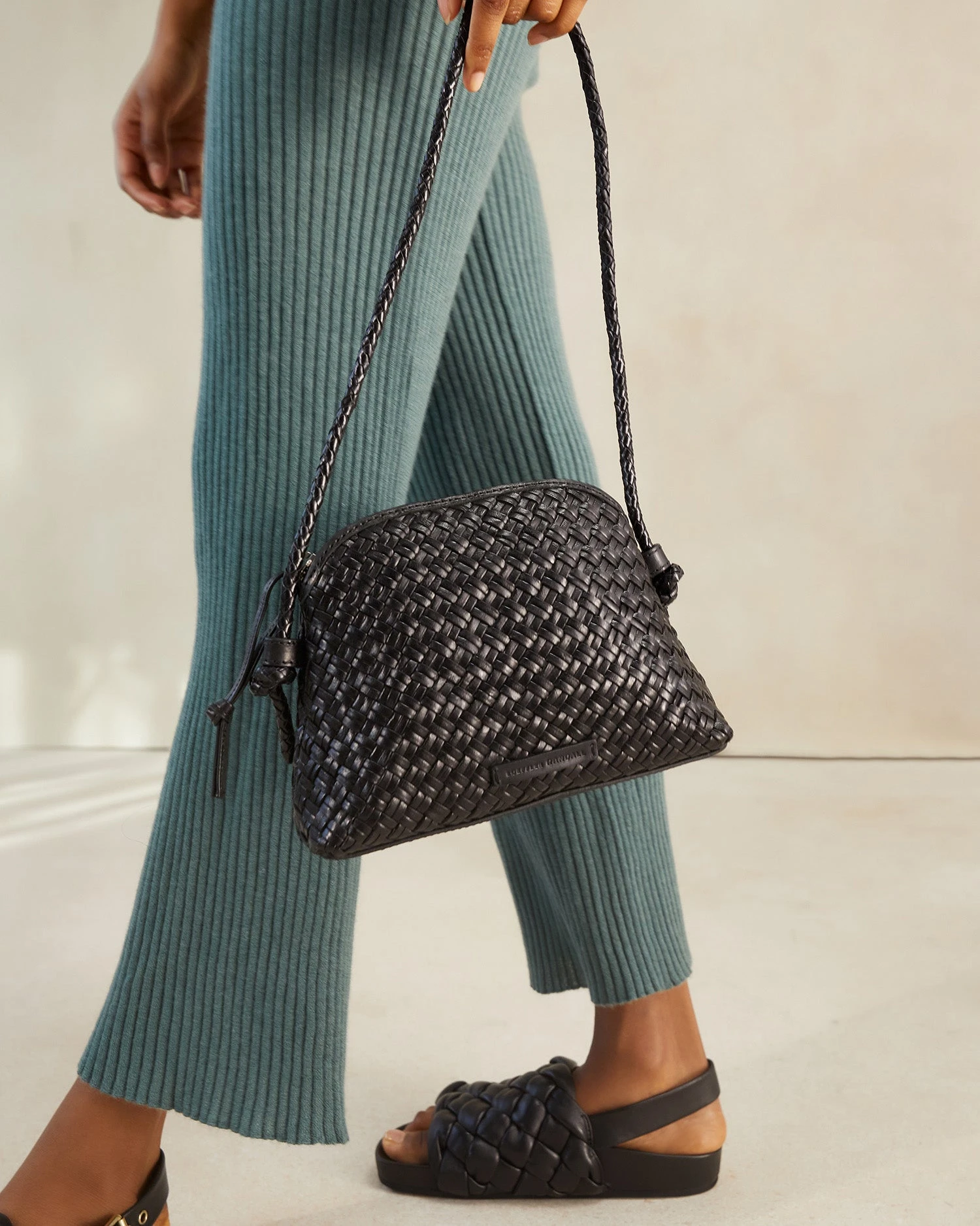 Loeffler Randall Marybeth Black Mini Woven Crossbody 5 Loeffler Randall Marybeth Black Mini Woven Crossbody - Image 5
