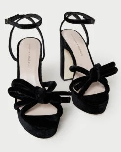Loeffler Randall Melany Black Platform Bow Heel -Loeffler Randall MELANY VL BLACK 3 1