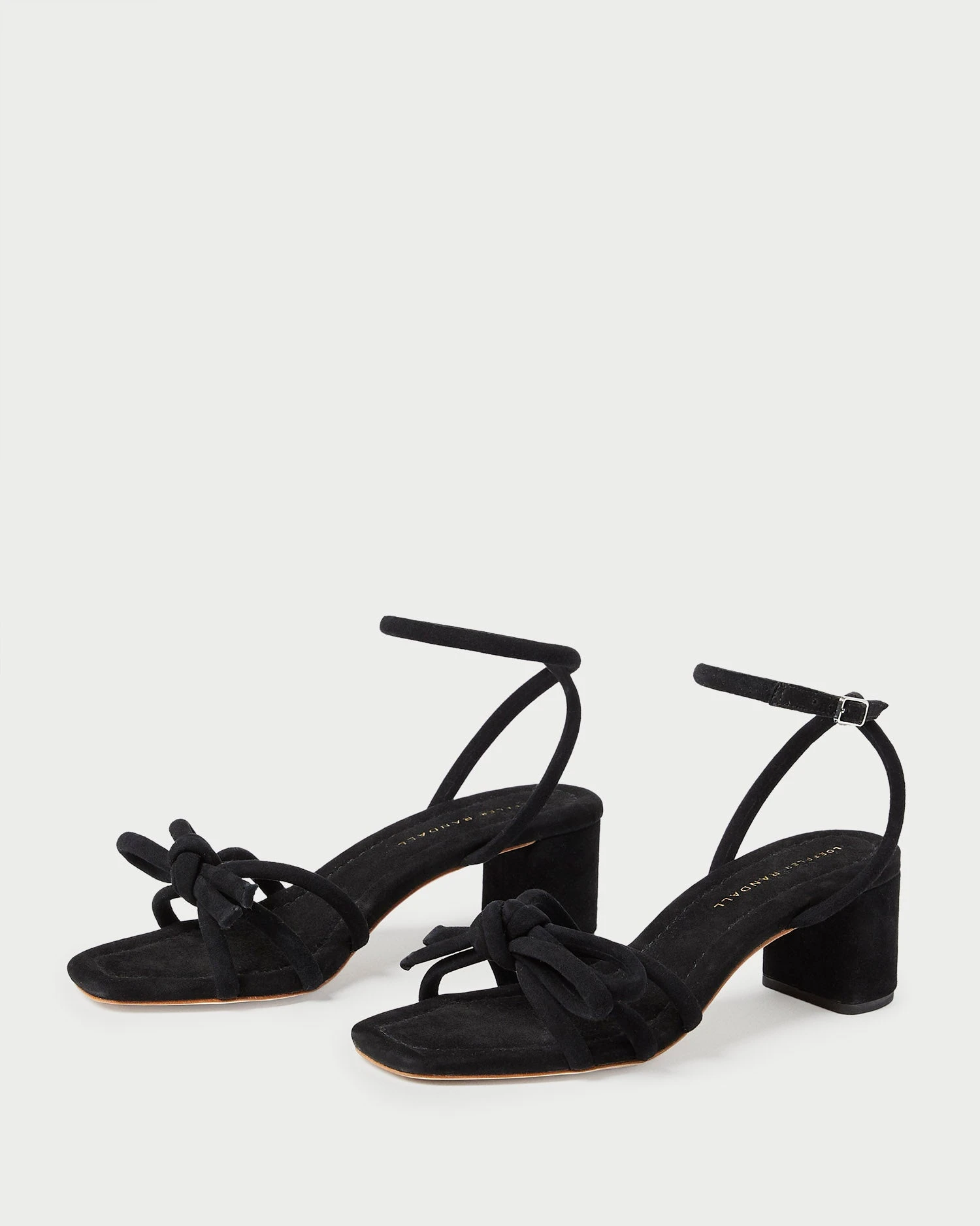 Loeffler Randall Mikel Black Bow Mid-Heel Sandal 4 Loeffler Randall Mikel Black Bow Mid-Heel Sandal - Image 4