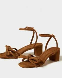 Loeffler Randall Mikel Cacao Bow Mid-Heel Sandal -Loeffler Randall MIKEL KS CACAO 3copy