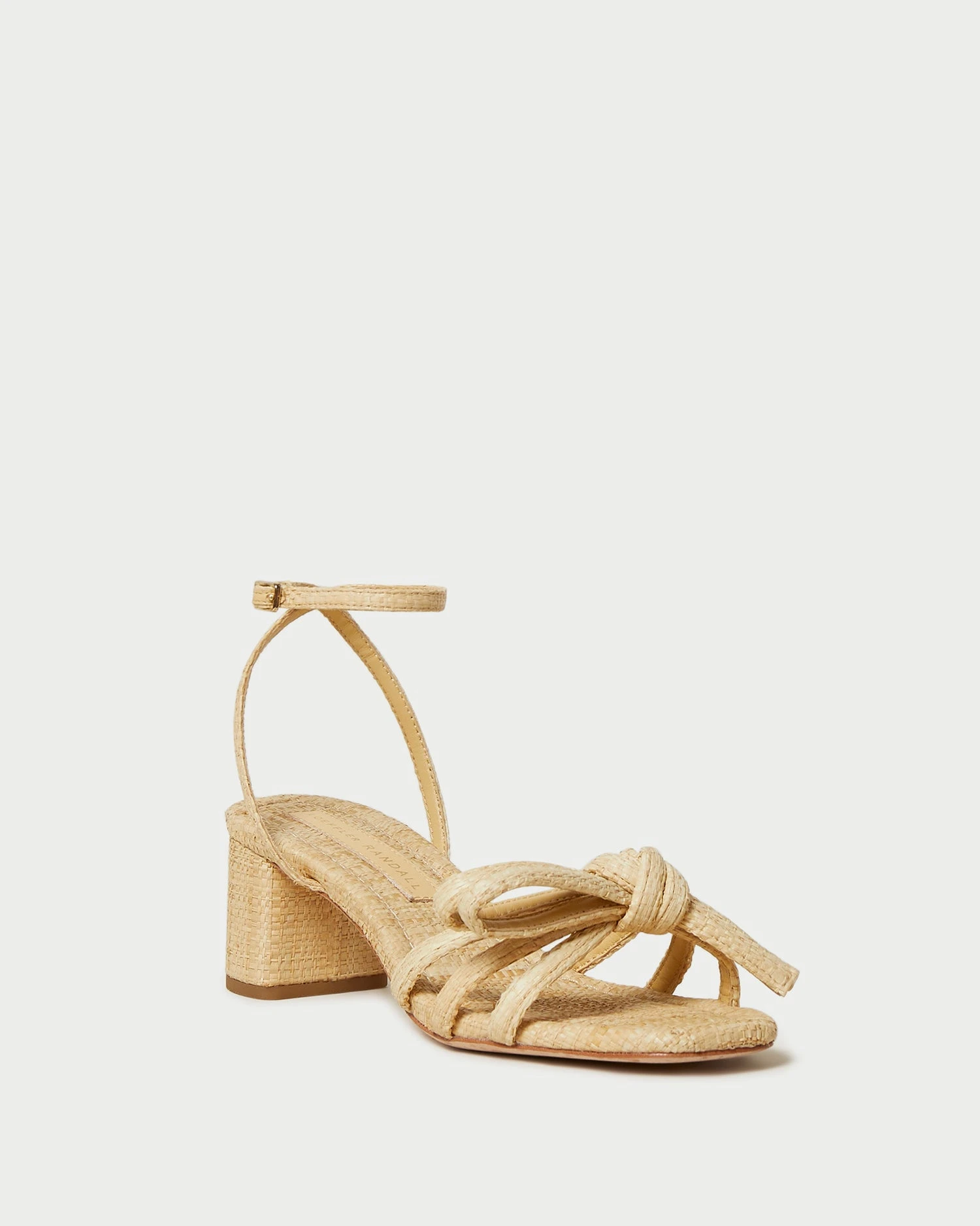 Loeffler Randall Mikel Natural Bow Mid-Heel Sandal 1 Loeffler Randall Mikel Natural Bow Mid-Heel Sandal