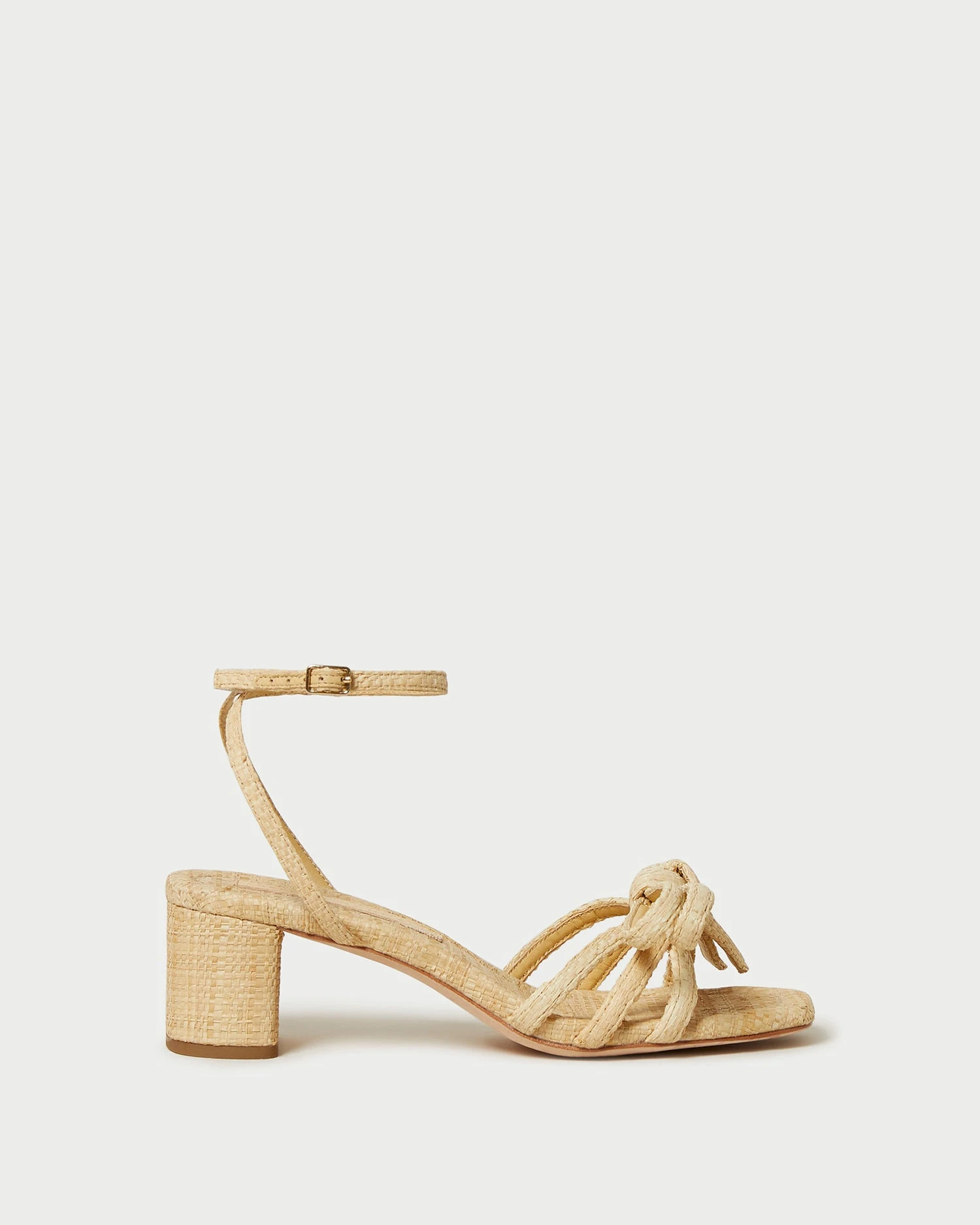 Loeffler Randall Mikel Natural Bow Mid-Heel Sandal 2 Loeffler Randall Mikel Natural Bow Mid-Heel Sandal - Image 2
