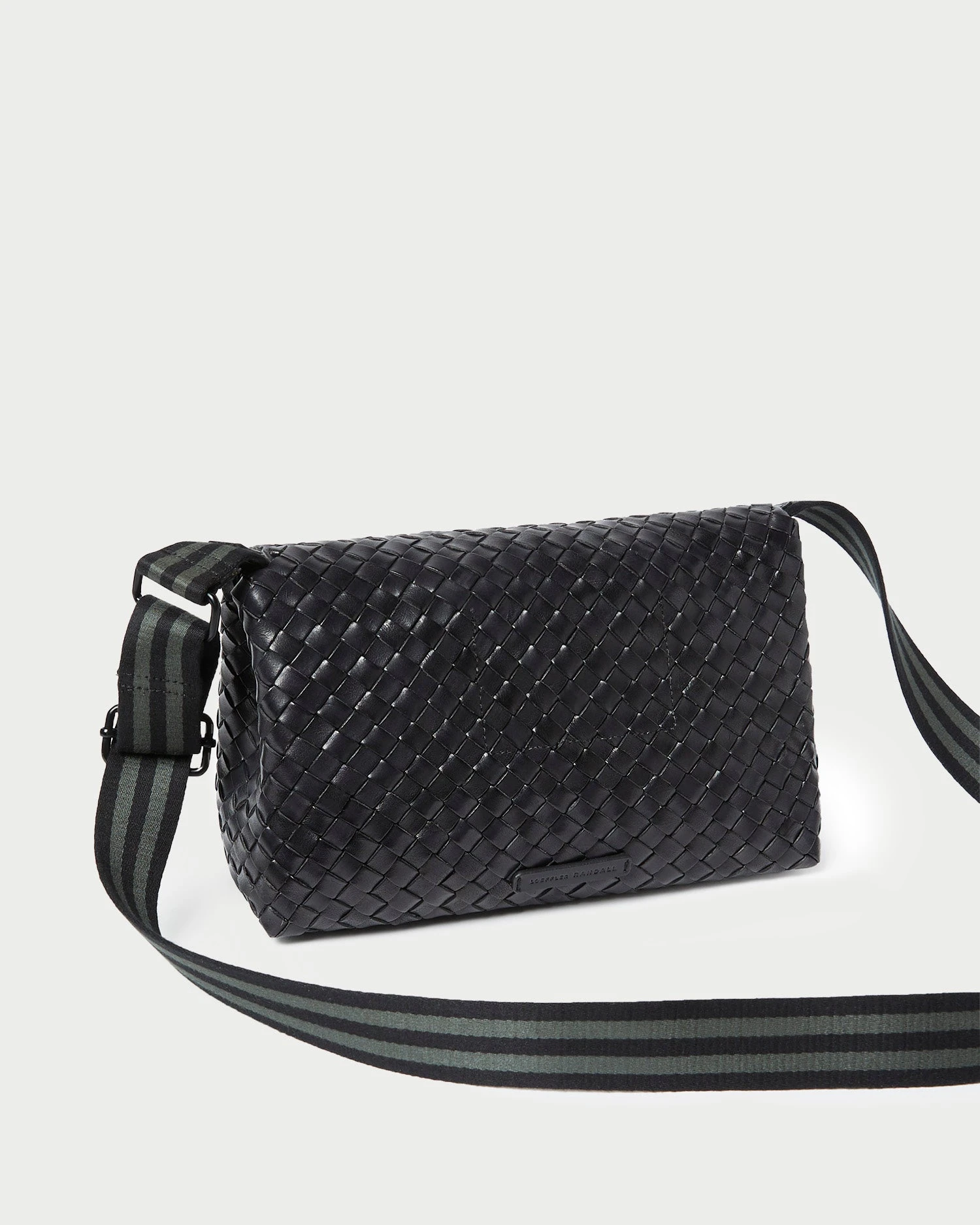 Loeffler Randall Miller Black/Green Woven Shoulder Bag 3 Loeffler Randall Miller Black/Green Woven Shoulder Bag - Image 3