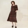 Loeffler Randall Mimi Black/Brown Oversized Dress