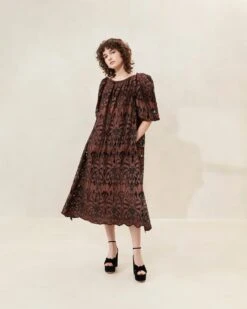 Loeffler Randall 34 Loeffler Randall Mimi Black/Brown Oversized Dress