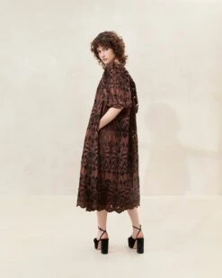 Loeffler Randall Mimi Black/Brown Oversized Dress 5 Loeffler Randall Mimi Black/Brown Oversized Dress -Loeffler Randall MIMI LACE BRDB 045copy