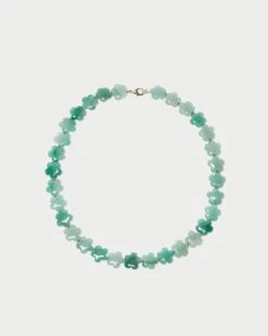 Loeffler Randall Mina Sage Floral Beaded Necklace