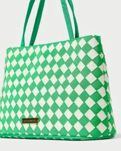 Loeffler Randall Minnow Green/Cream Mini Tote -Loeffler Randall MINNOW WR GRCRE 3