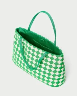Loeffler Randall Minnow Green/Cream Mini Tote -Loeffler Randall MINNOW WR GRCRE 4