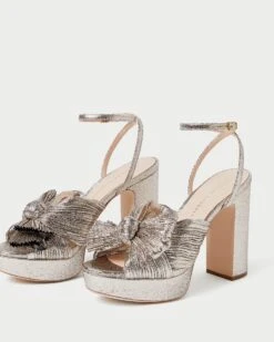 Loeffler Randall Natalia Champagne Platform Bow Heel -Loeffler Randall NATALIA PLA CHAMP 3 785d7b10 ad2e 404a b10a ec701d377269