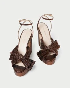 Loeffler Randall Natalia Mocha Platform Bow Heel -Loeffler Randall NATALIA PLA MOCHA 3