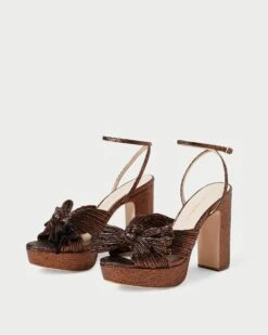Loeffler Randall Natalia Mocha Platform Bow Heel -Loeffler Randall NATALIA PLA MOCHA 4 1