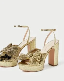 Loeffler Randall Natalia Oro Platform Bow Heel 8 Loeffler Randall Natalia Oro Platform Bow Heel -Loeffler Randall NATALIA PLA ORO 4 1