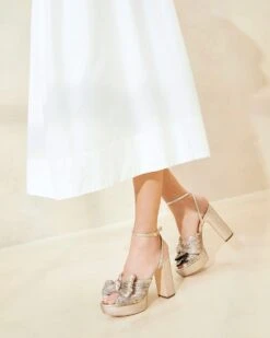 Loeffler Randall Natalia Champagne Platform Bow Heel -Loeffler Randall NATALIA PLSF CHAMP 076copy 37bb4299 a8f7 4a02 81c8 61826c8124aa