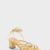 Loeffler Randall Gold Metallic Ryder Heels
