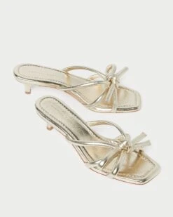 Loeffler Randall Neely Champagne Bow Kitten-Heel Sandal 8 Loeffler Randall Neely Champagne Bow Kitten-Heel Sandal -Loeffler Randall NELLY N CHMPN 4