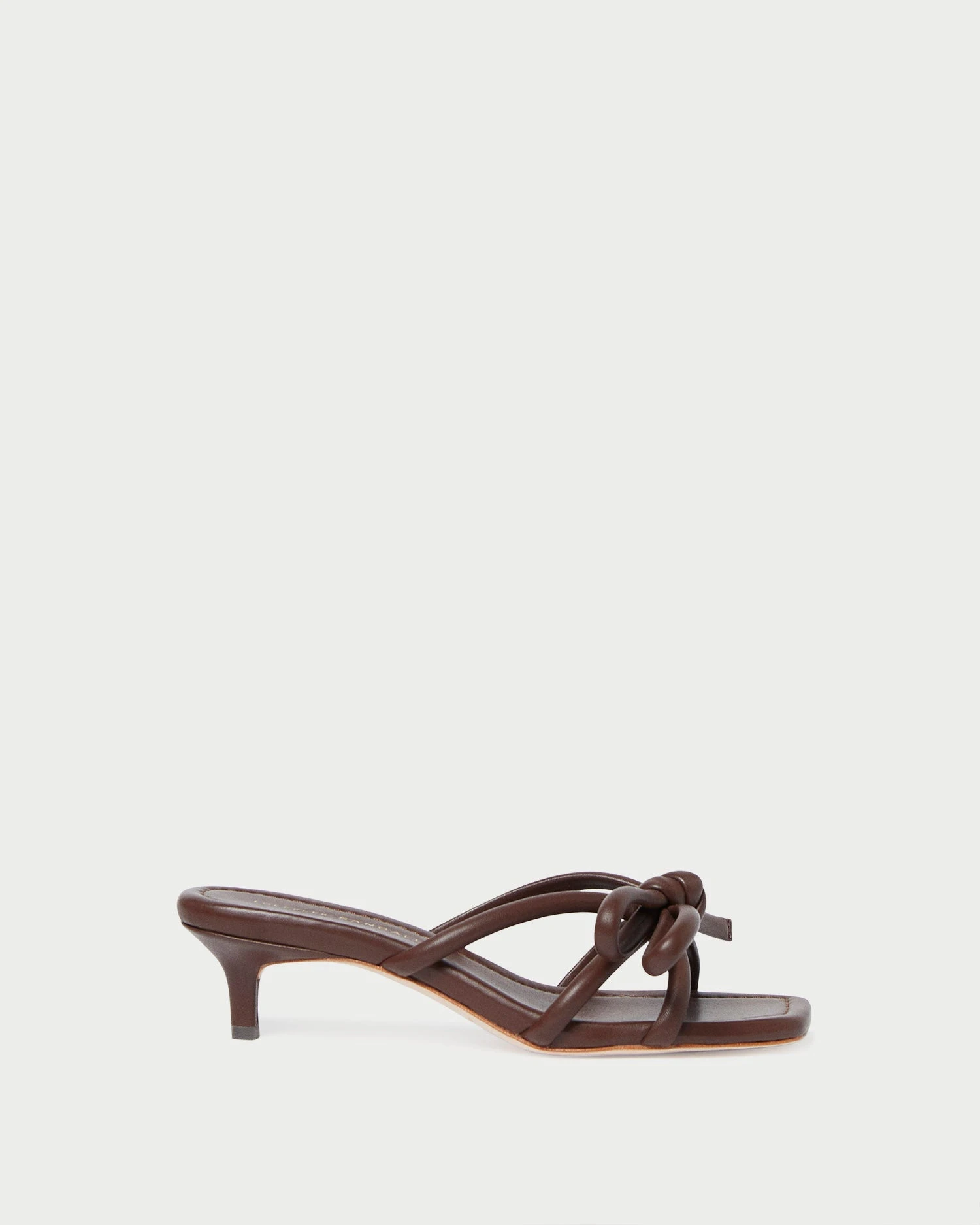 Loeffler Randall Neely Chocolate Bow Kitten-Heel Sandal 2 Loeffler Randall Neely Chocolate Bow Kitten-Heel Sandal - Image 2