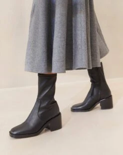 Loeffler Randall Nolan Black Stretch Bootie -Loeffler Randall NOLAN STNA BLACK 031copy