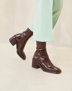 Loeffler Randall Nolan Espresso Stretch Bootie 9 Loeffler Randall Nolan Espresso Stretch Bootie -Loeffler Randall NOLAN STPA ESPRE 009copy