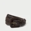 Loeffler Randall Oliver Chocolate Thin Belt