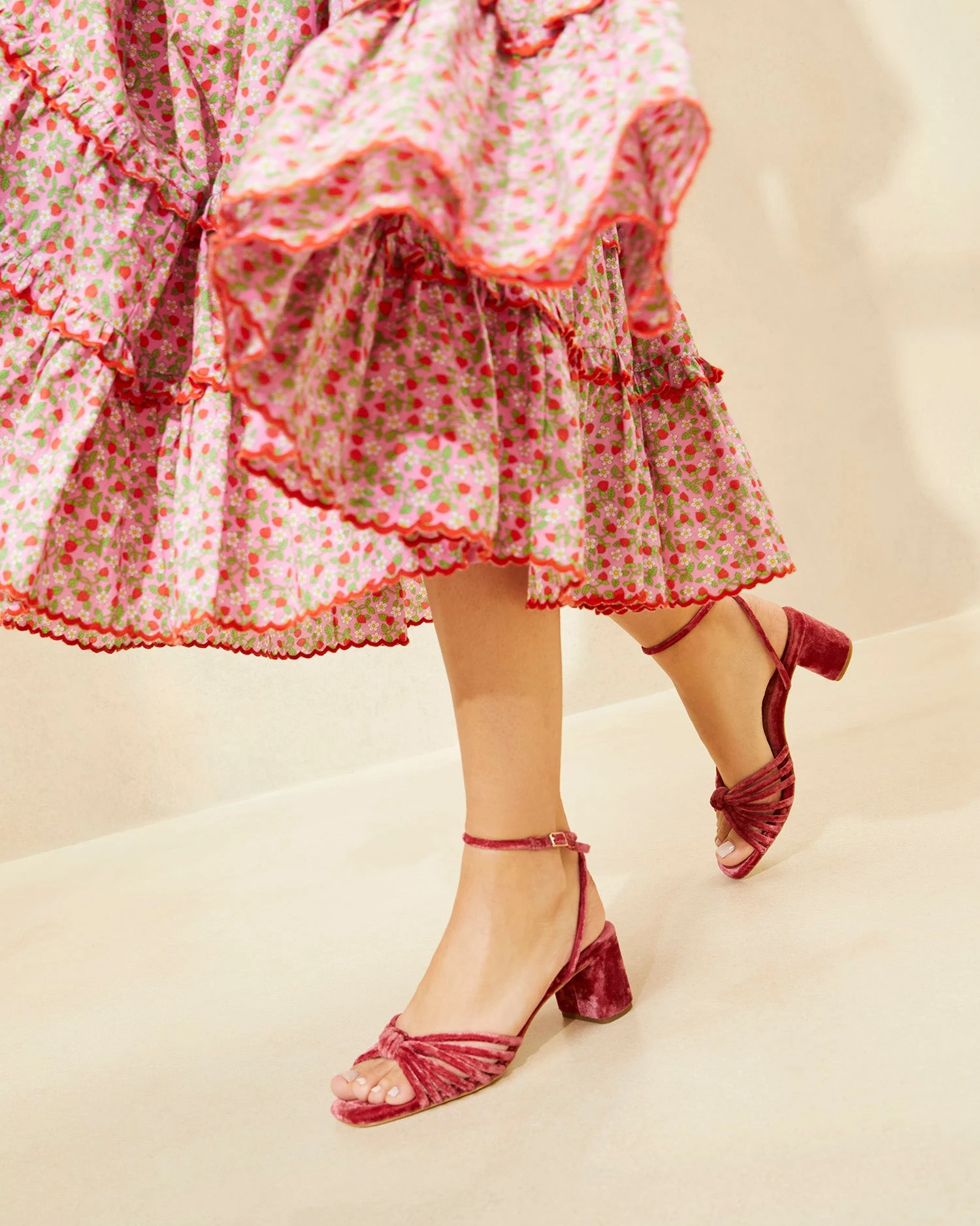 Loeffler Randall Olivia Tea Rose Knot Mid-Heel 5 Loeffler Randall Olivia Tea Rose Knot Mid-Heel - Image 5