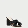 Loeffler Randall Penny Black Pleated Bow Heel