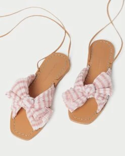 Loeffler Randall Peony Pink Gingham Bow Slide 7 Loeffler Randall Peony Pink Gingham Bow Slide -Loeffler Randall PEONY PLFA SPKGI 3