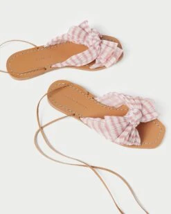 Loeffler Randall Peony Pink Gingham Bow Slide 8 Loeffler Randall Peony Pink Gingham Bow Slide -Loeffler Randall PEONY PLFA SPKGI 4