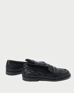 Loeffler Randall Rachel Black Woven Loafer 8 Loeffler Randall Rachel Black Woven Loafer -Loeffler Randall RACHEL WL BLACK 4