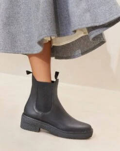 Loeffler Randall Raquel Black Pull-On Boot -Loeffler Randall RAQUEL BLACKRESHOOT 027copy