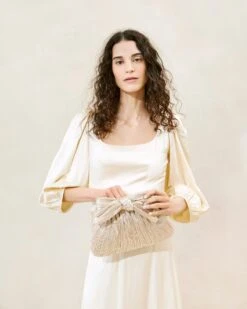 Loeffler Randall Rayne Champagne Bow Clutch -Loeffler Randall RAYNE PLA CHAMP 001copy 5a84a4a8 7adf 49cb a9c5 a90cce49436c