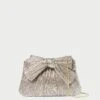 Loeffler Randall Rayne Champagne Bow Clutch