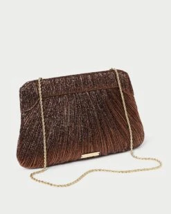 Loeffler Randall Rayne Mocha Bow Clutch -Loeffler Randall RAYNE PLA MOCHA 3