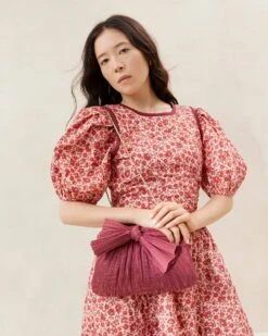 Loeffler Randall Rayne Tea Rose Bow Clutch -Loeffler Randall RAYNE PLFA TEARO 041copy