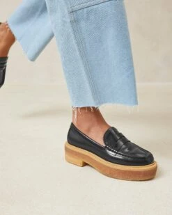Loeffler Randall Rikki Black Platform Loafer 9 Loeffler Randall Rikki Black Platform Loafer -Loeffler Randall RIKKI SPAZ BLACK 5