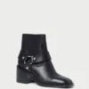 Loeffler Randall River Black Engineer Bootie