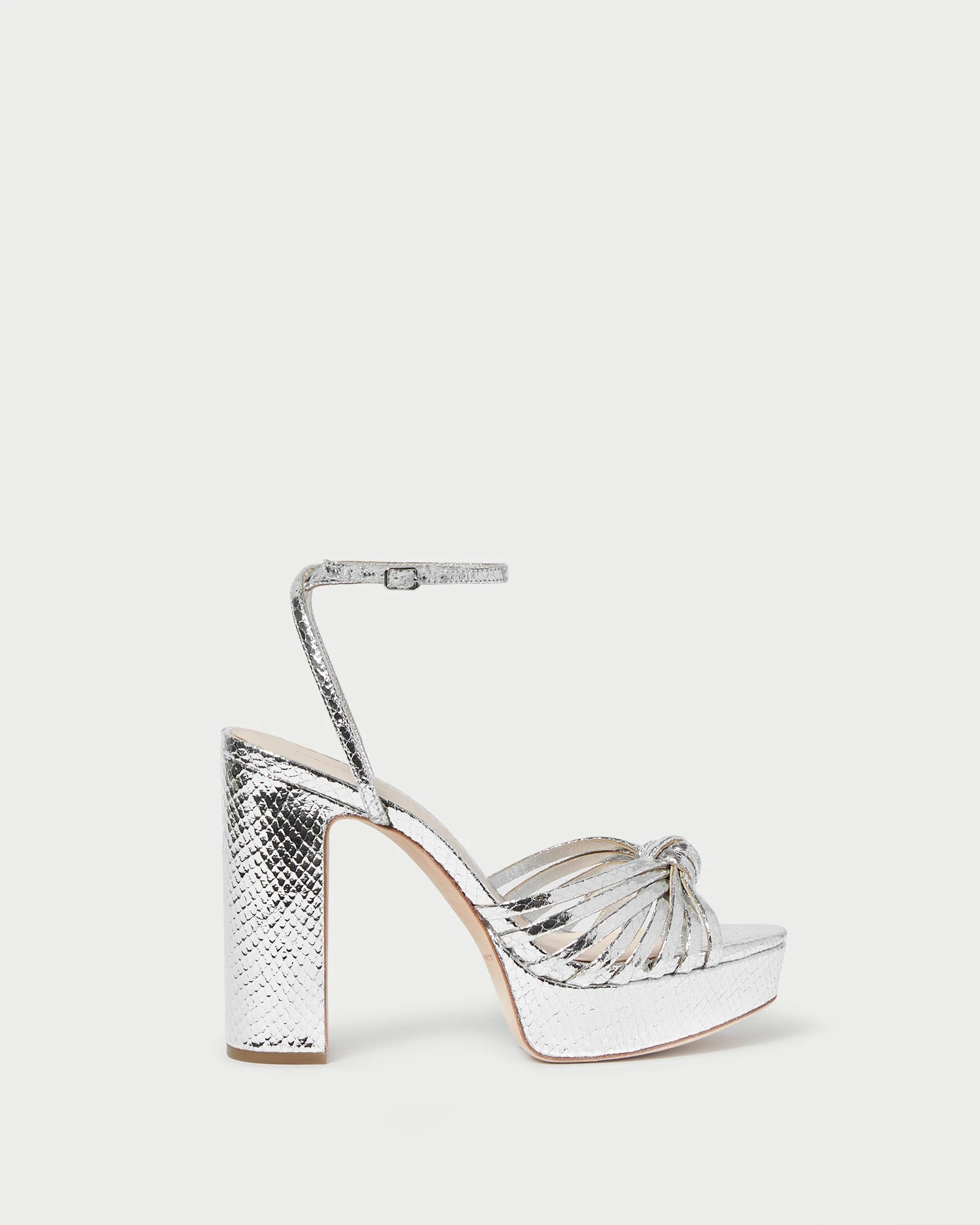Loeffler Randall Rivka Silver Knot Platform Sandal 2 Loeffler Randall Rivka Silver Knot Platform Sandal - Image 2