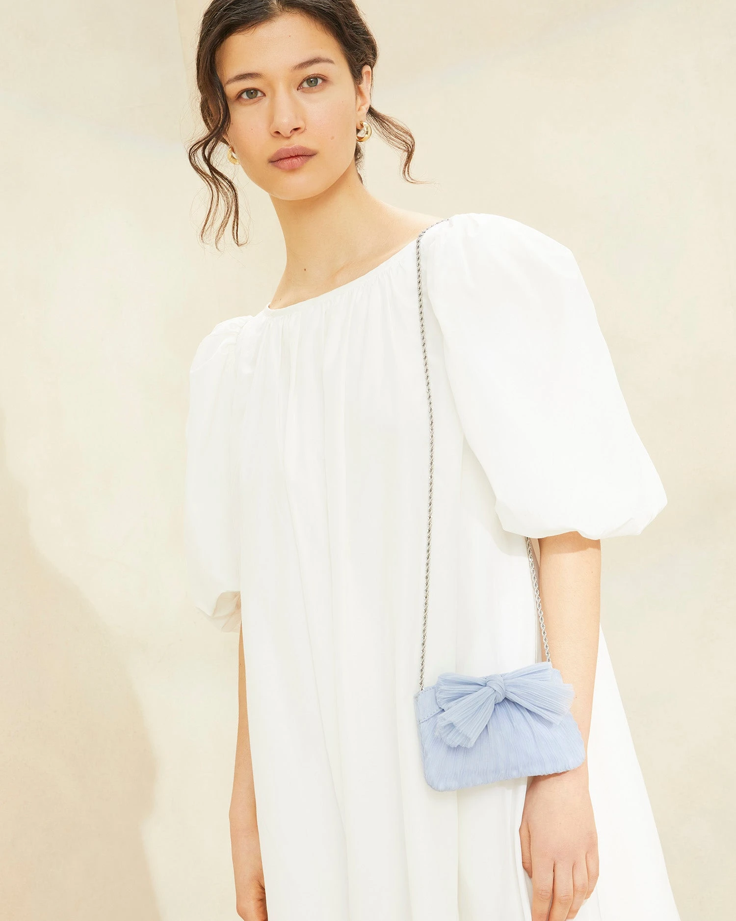 Loeffler Randall Rochelle Blue Mini Bow Clutch 5 Loeffler Randall Rochelle Blue Mini Bow Clutch - Image 5