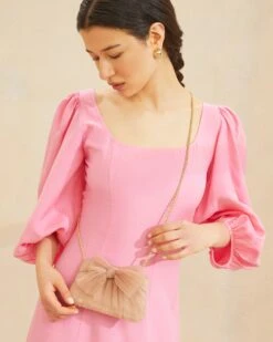 Loeffler Randall Rochelle Beauty Mini Bow Clutch -Loeffler Randall ROCHELLE PLA BEATY 019