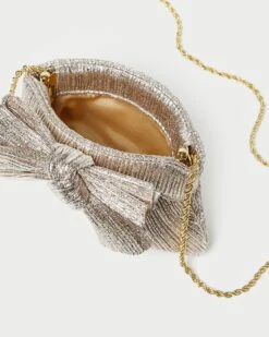 Loeffler Randall Rochelle Champagne Mini Bow Clutch -Loeffler Randall ROCHELLE PLA CHAMP 4