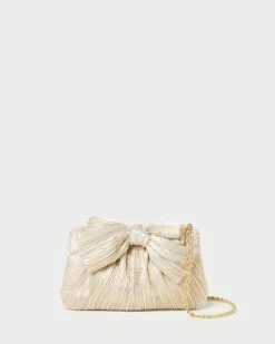 Loeffler Randall Rochelle Platinum Mini Bow Clutch