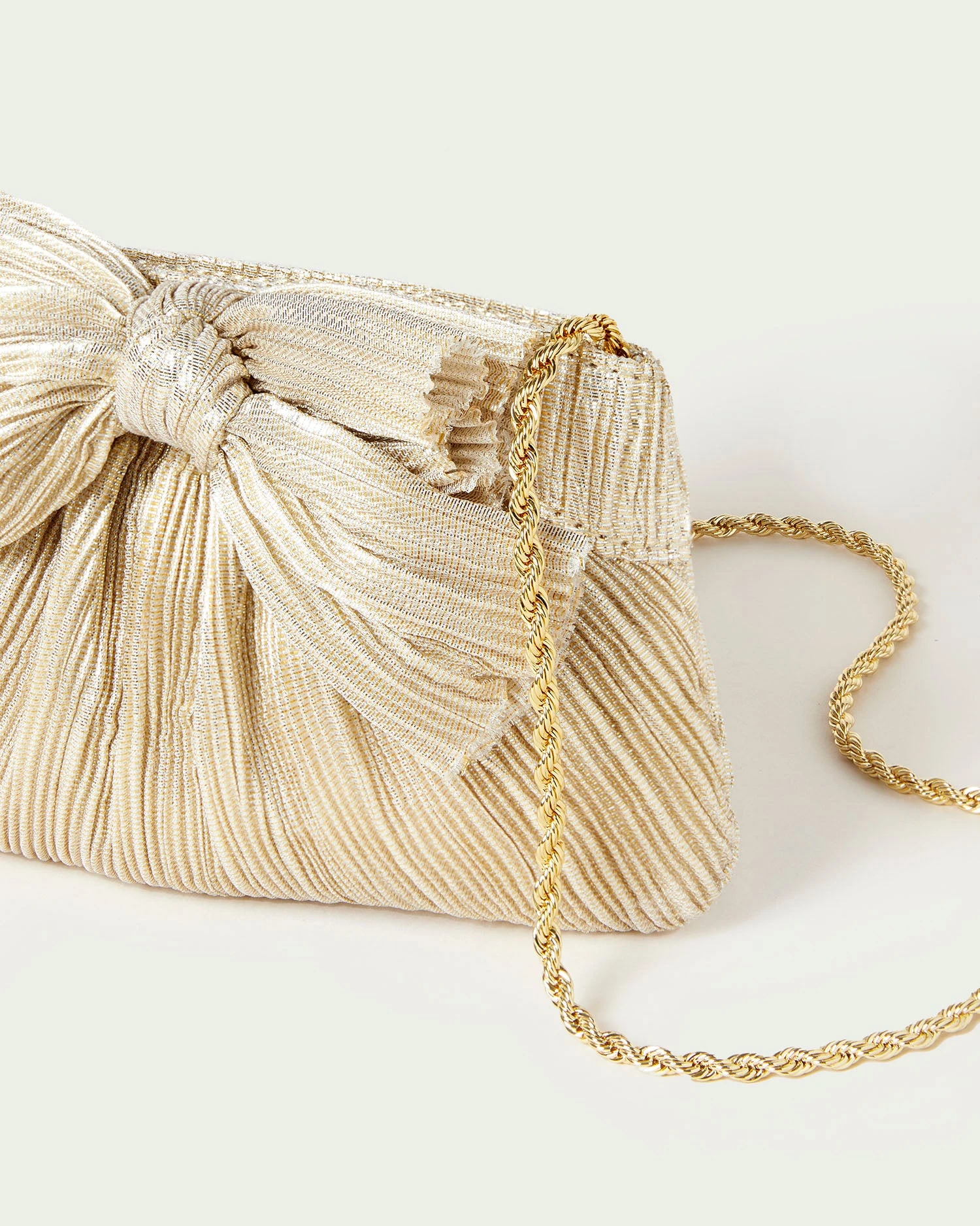 Loeffler Randall Rochelle Platinum Mini Bow Clutch 2 Loeffler Randall Rochelle Platinum Mini Bow Clutch - Image 2