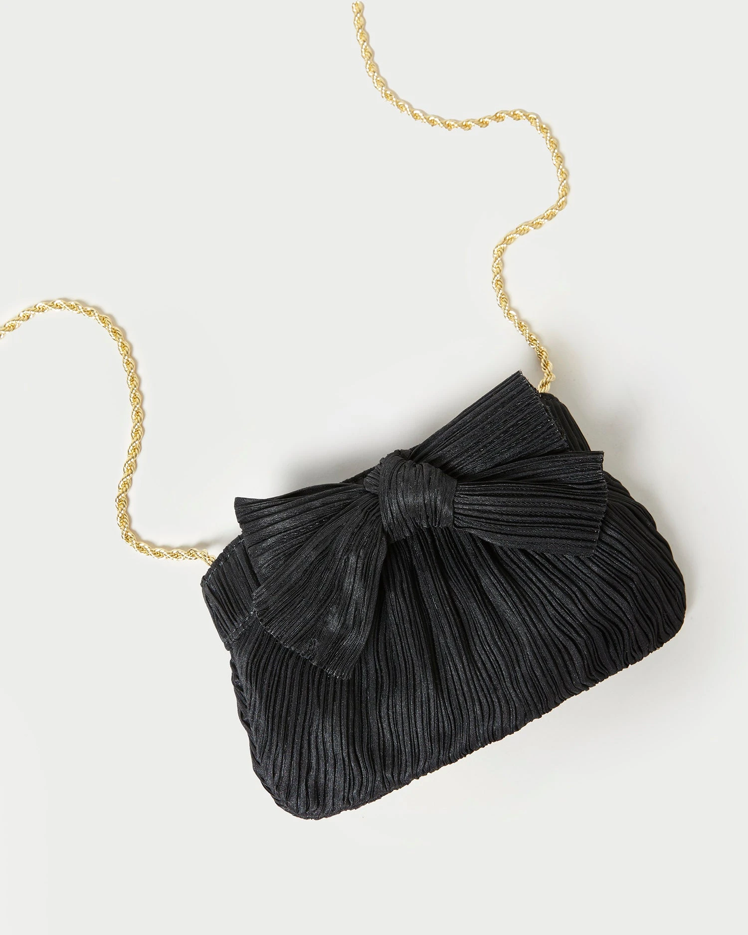 Loeffler Randall Rochelle Black Mini Bow Clutch 4 Loeffler Randall Rochelle Black Mini Bow Clutch - Image 4