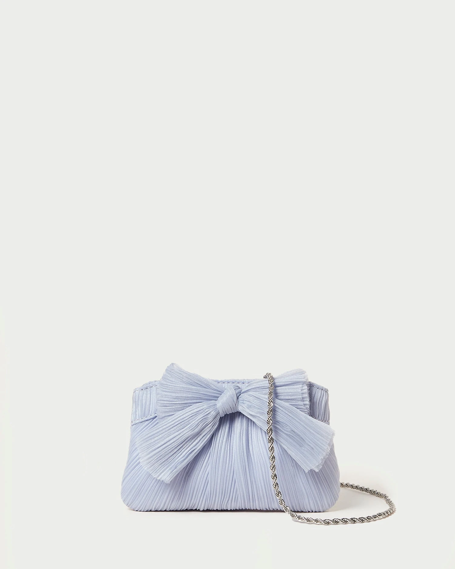 Loeffler Randall Rochelle Blue Mini Bow Clutch 1 Loeffler Randall Rochelle Blue Mini Bow Clutch