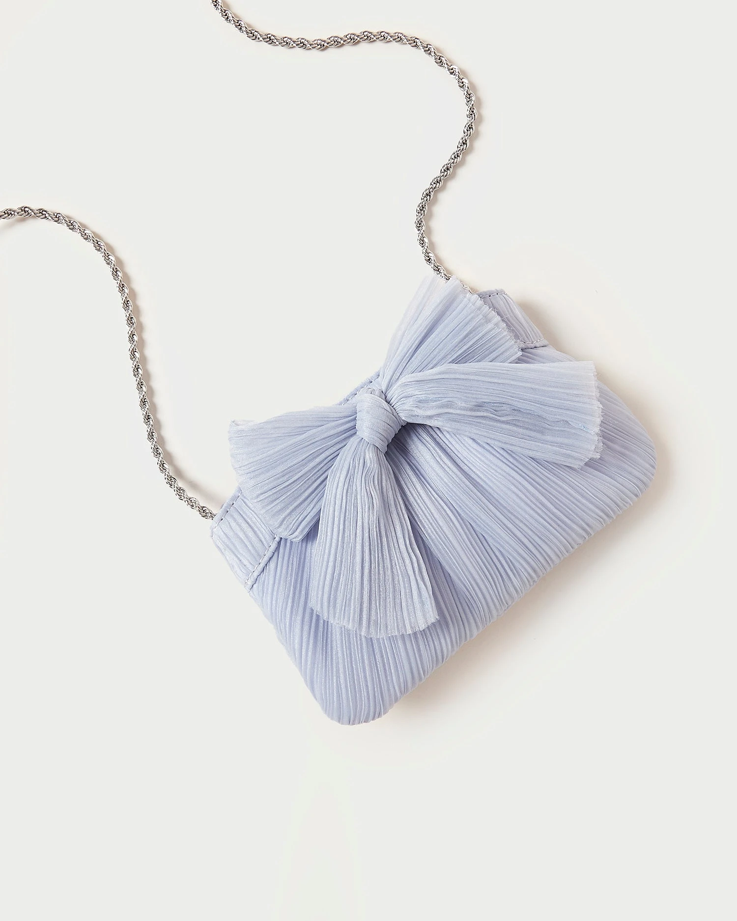 Loeffler Randall Rochelle Blue Mini Bow Clutch 3 Loeffler Randall Rochelle Blue Mini Bow Clutch - Image 3