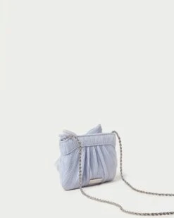 Loeffler Randall Rochelle Blue Mini Bow Clutch 8 Loeffler Randall Rochelle Blue Mini Bow Clutch -Loeffler Randall ROCHELLE PLFA BLUE 4
