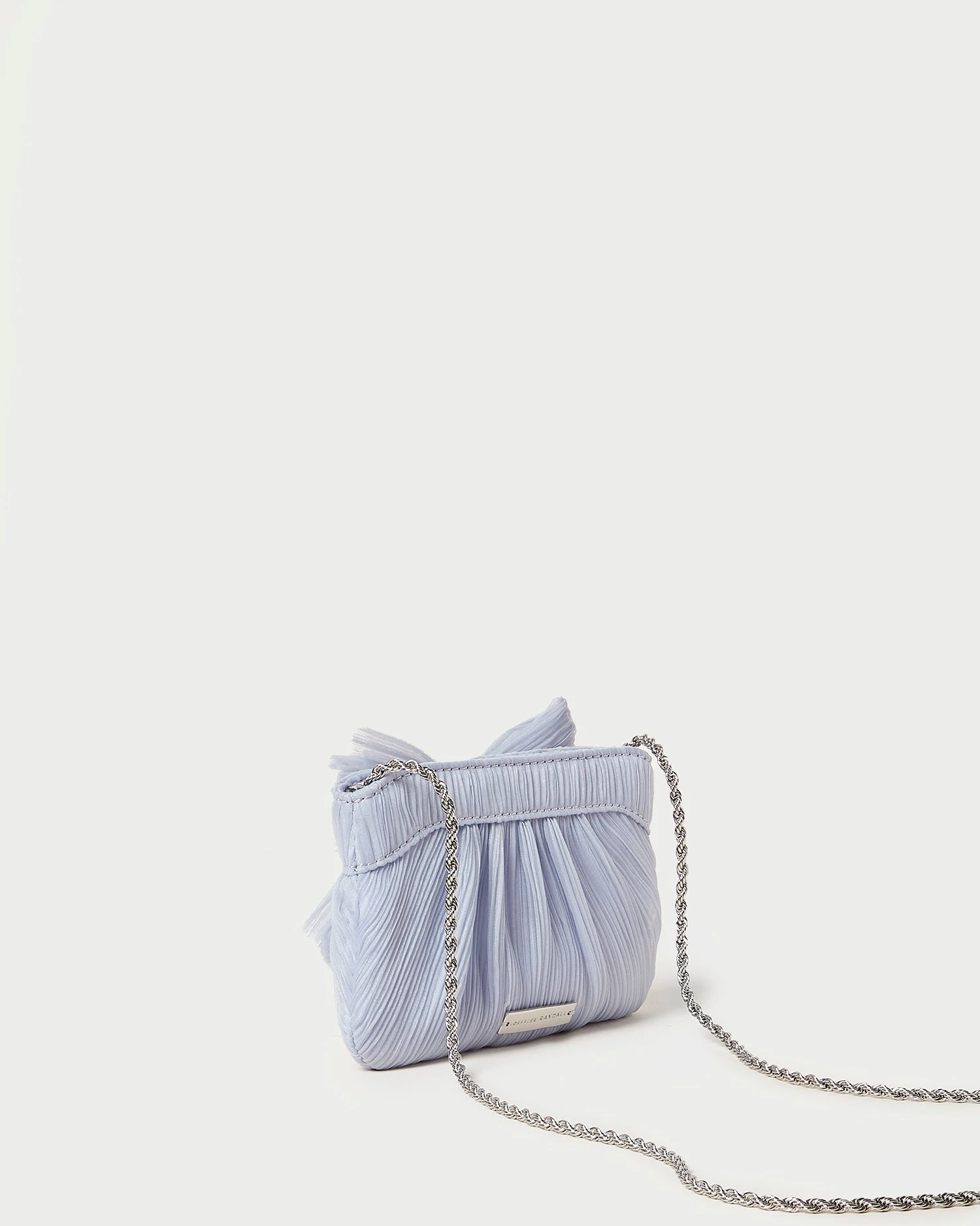 Loeffler Randall Rochelle Blue Mini Bow Clutch 4 Loeffler Randall Rochelle Blue Mini Bow Clutch - Image 4