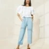 Loeffler Randall Roy Light Denim Carpenter Pant